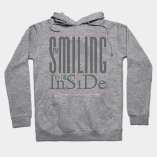 I’m Smiling On The Inside 05grey-pink Hoodie